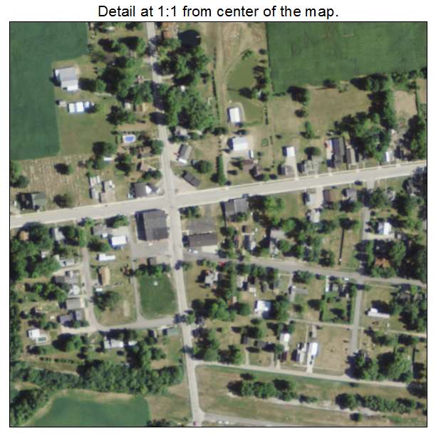 Wren, Ohio aerial imagery detail