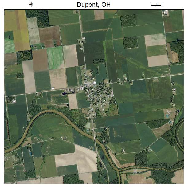 Dupont, OH air photo map