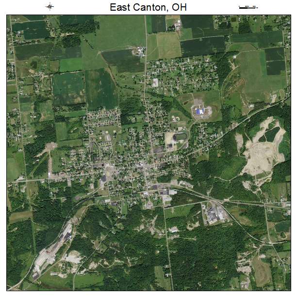 East Canton, OH air photo map
