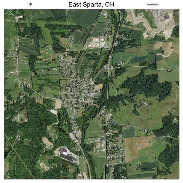 East Sparta, OH air photo map