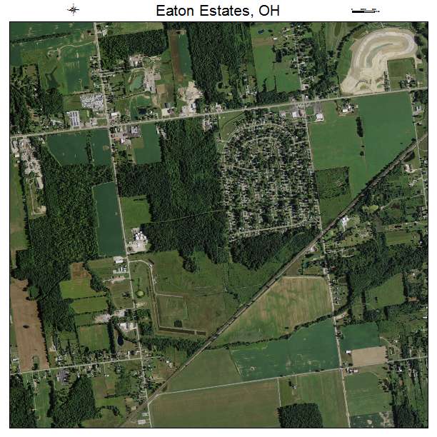 Eaton Estates, OH air photo map