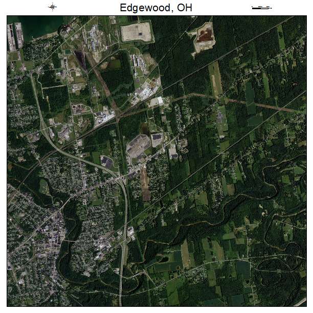 Edgewood, OH air photo map