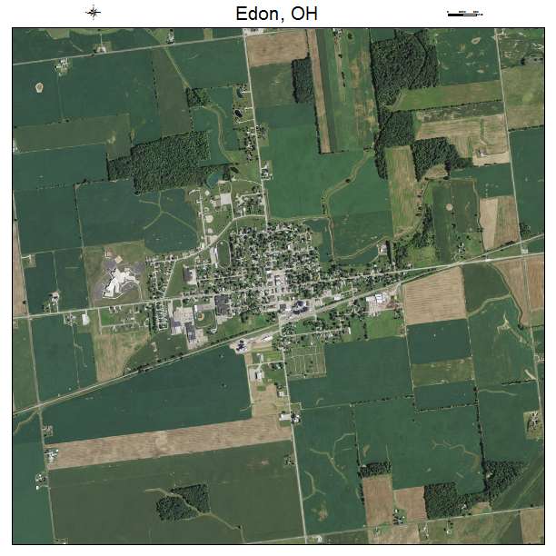Edon, OH air photo map