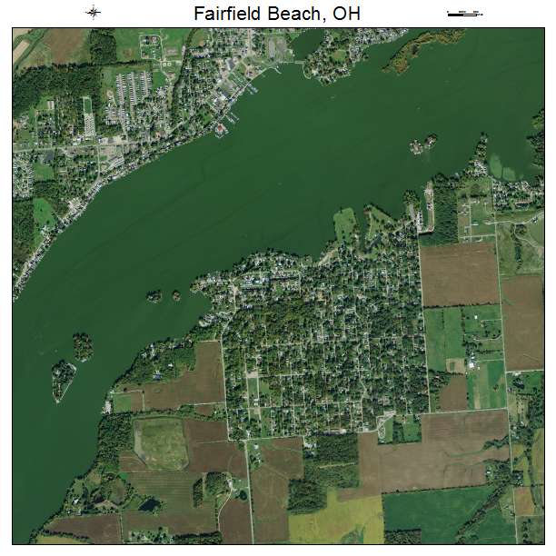 Fairfield Beach, OH air photo map