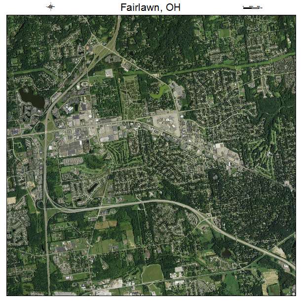 Fairlawn, OH air photo map