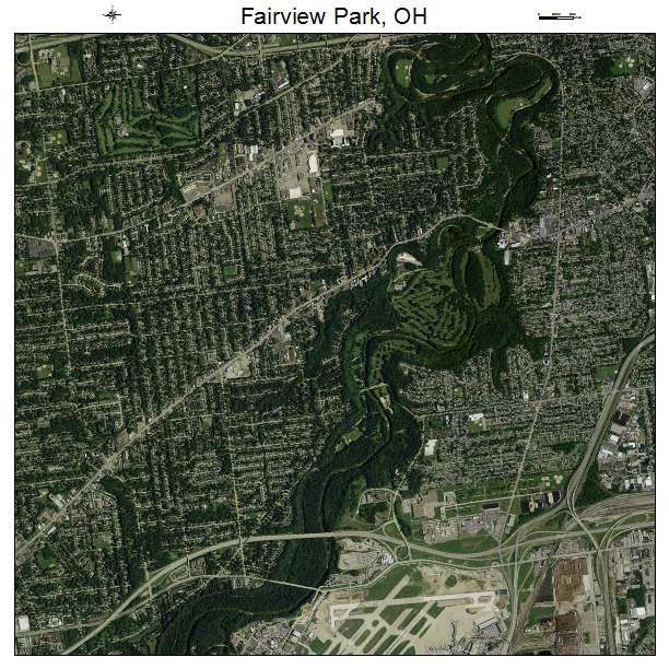 Fairview Park, OH air photo map