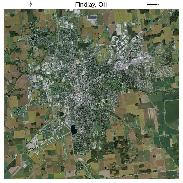 Findlay, OH air photo map