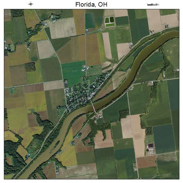 Florida, OH air photo map