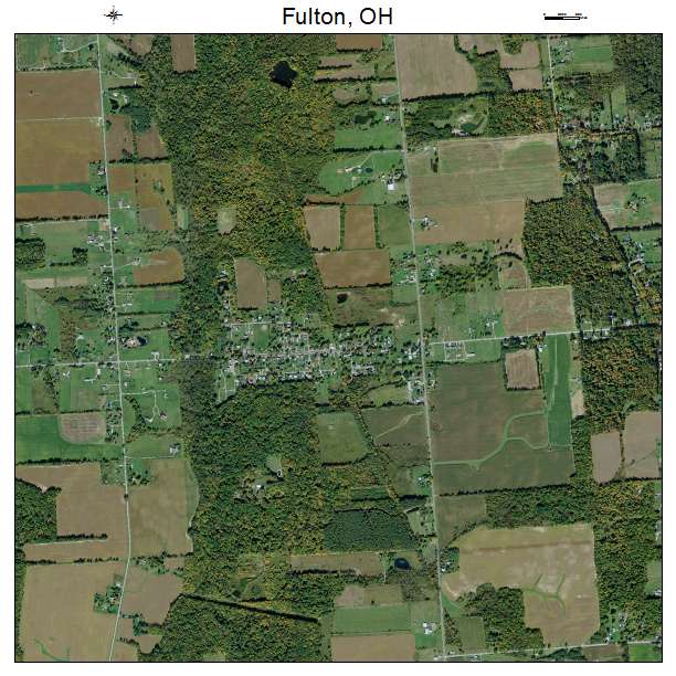 Fulton, OH air photo map