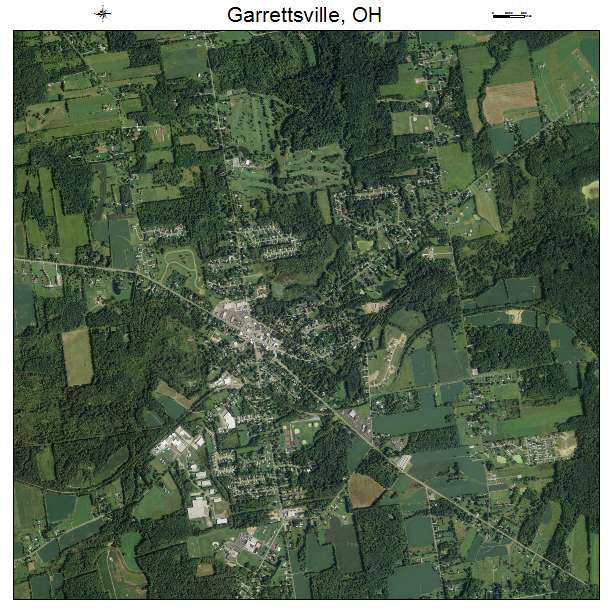 Garrettsville, OH air photo map