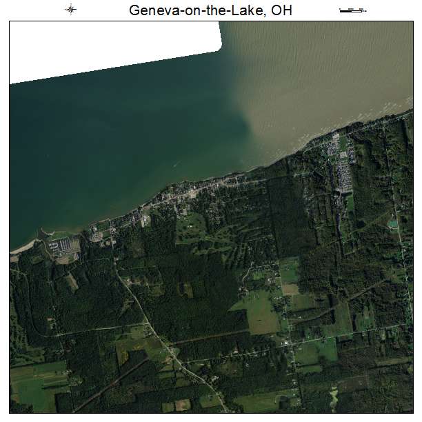 Geneva on the Lake, OH air photo map