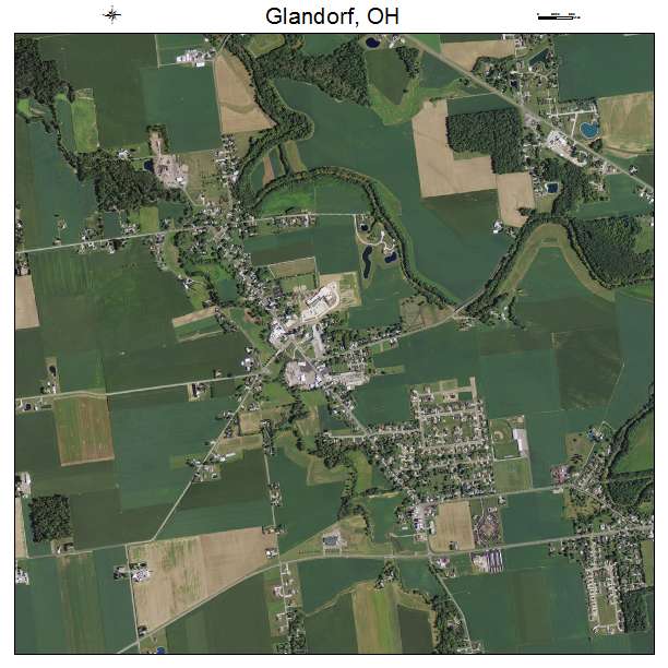 Glandorf, OH air photo map