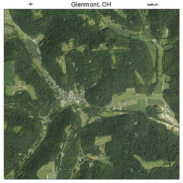 Glenmont, OH air photo map