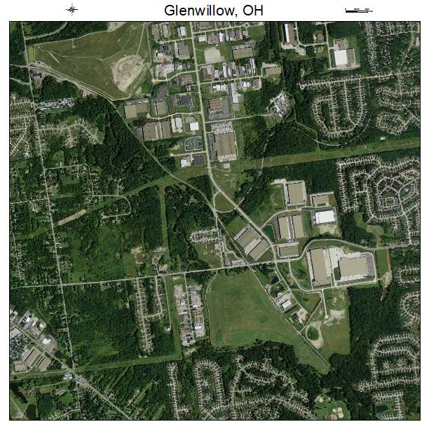 Glenwillow, OH air photo map