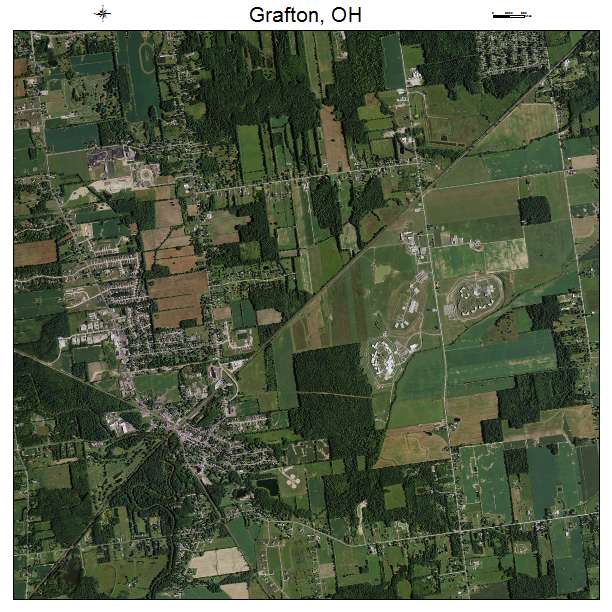 Grafton, OH air photo map