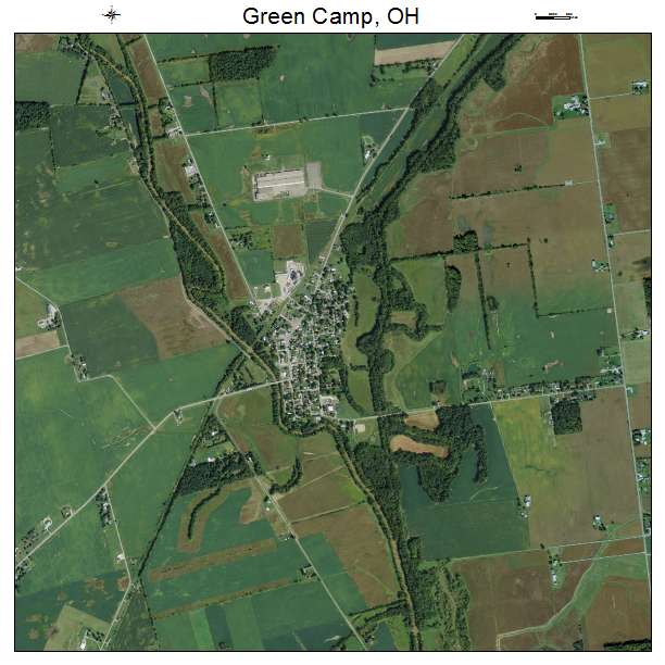 Green Camp, OH air photo map