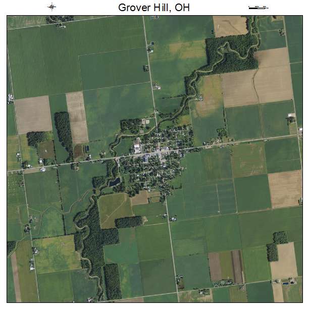 Grover Hill, OH air photo map