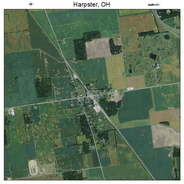 Harpster, OH air photo map
