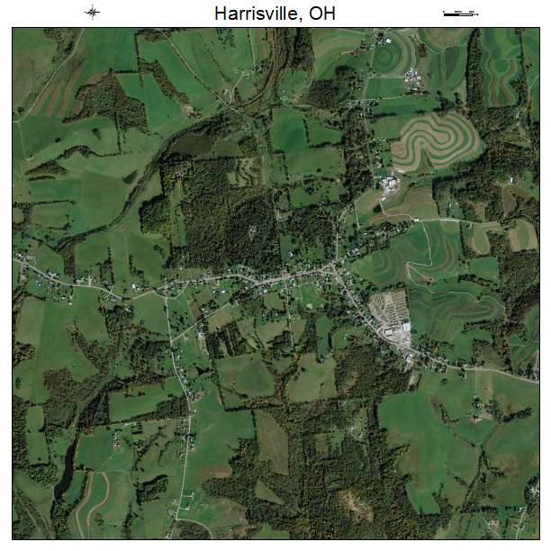 Harrisville, OH air photo map