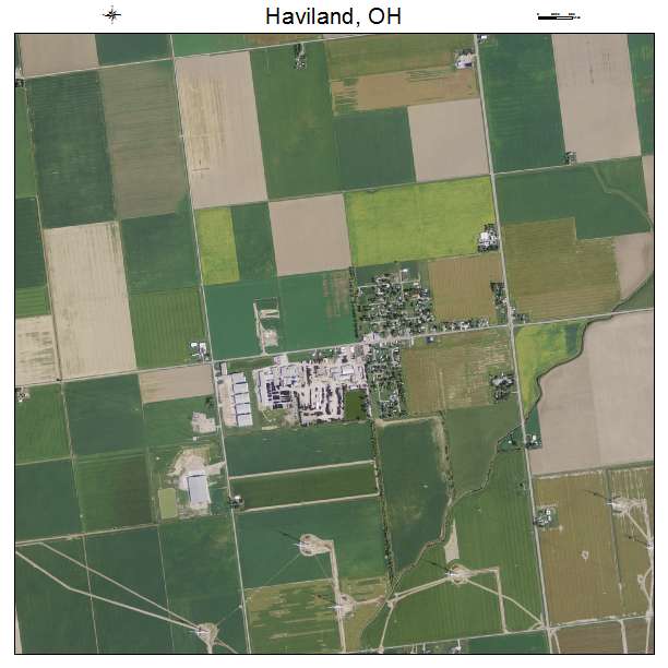 Haviland, OH air photo map