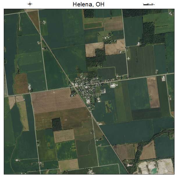 Helena, OH air photo map