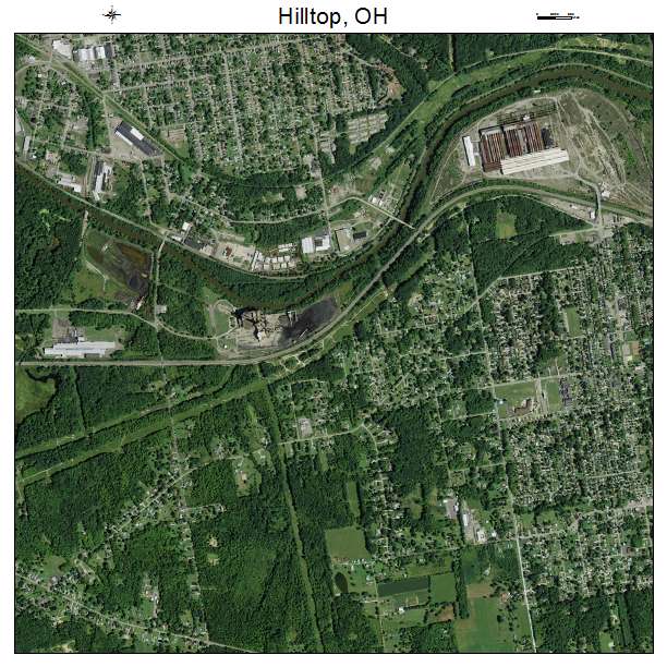 Hilltop, OH air photo map