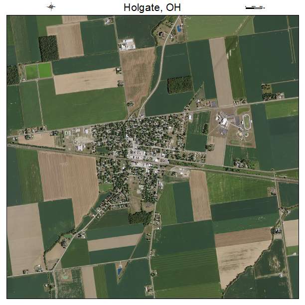 Holgate, OH air photo map