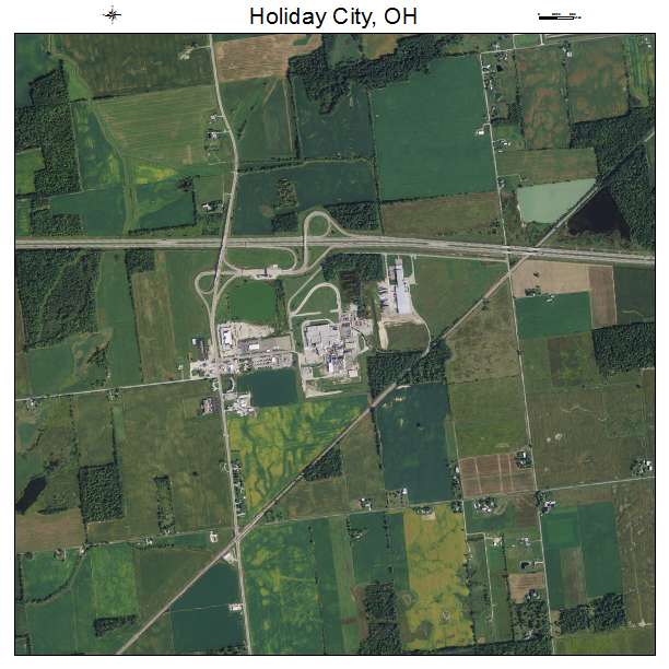 Holiday City, OH air photo map