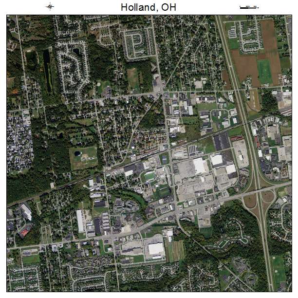 Holland, OH air photo map