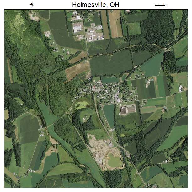 Holmesville, OH air photo map