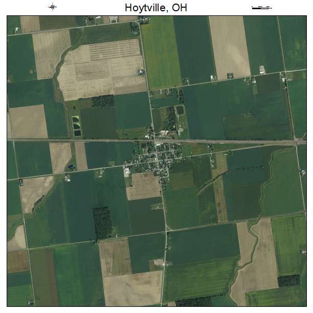 Hoytville, OH air photo map