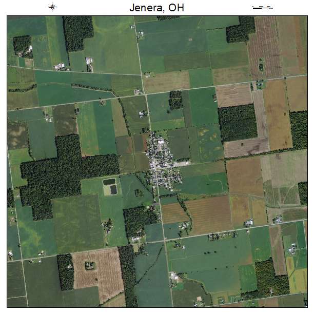 Jenera, OH air photo map