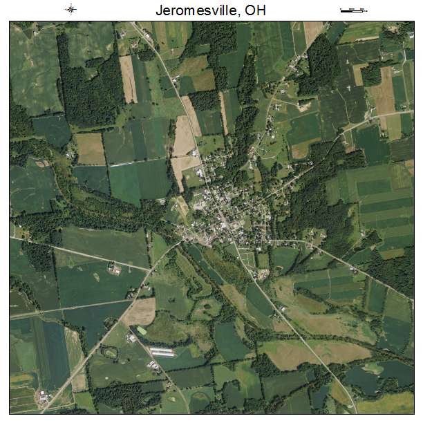 Jeromesville, OH air photo map