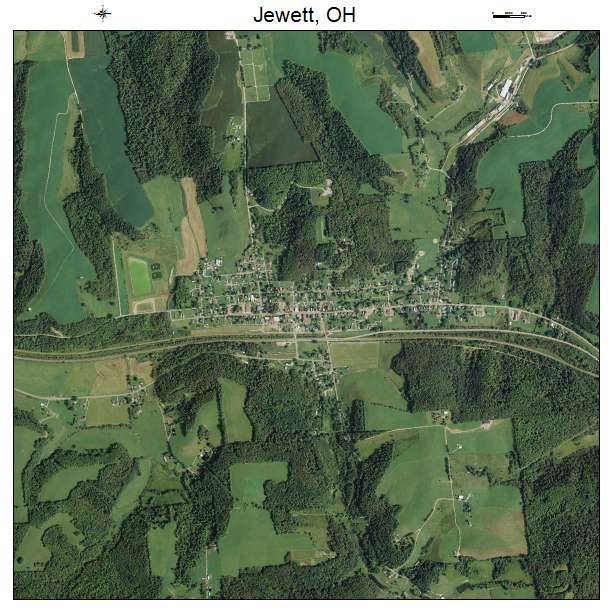 Jewett, OH air photo map