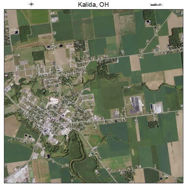Kalida, OH air photo map