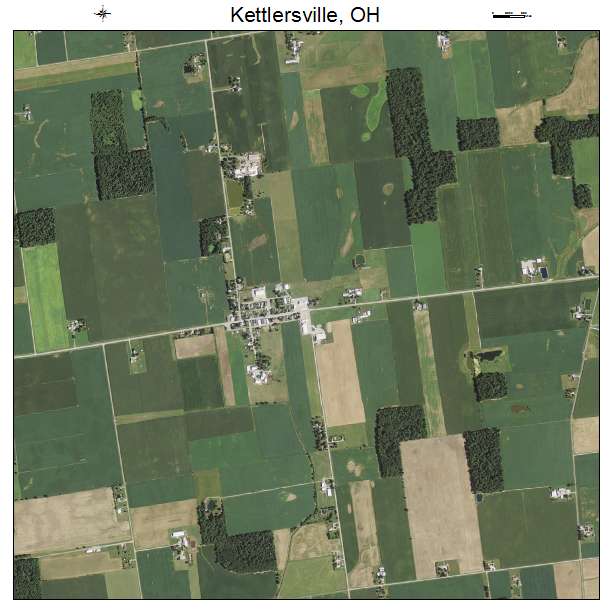 Kettlersville, OH air photo map