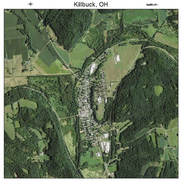 Killbuck, OH air photo map