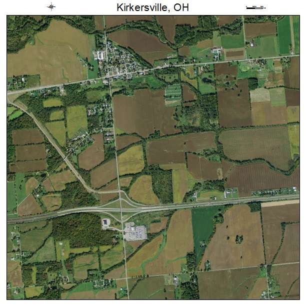 Kirkersville, OH air photo map