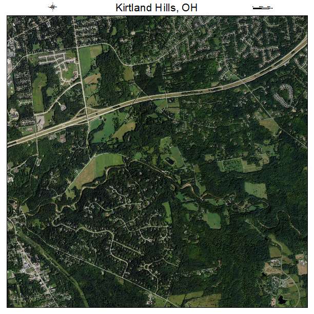 Kirtland Hills, OH air photo map
