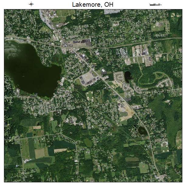 Lakemore, OH air photo map