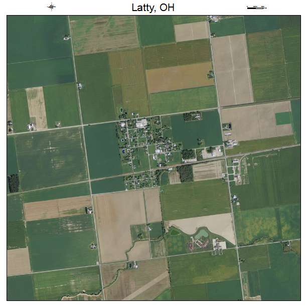 Latty, OH air photo map