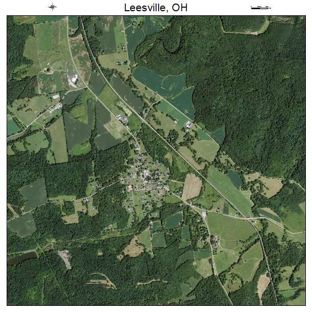 Leesville, OH air photo map
