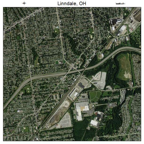 Linndale, OH air photo map