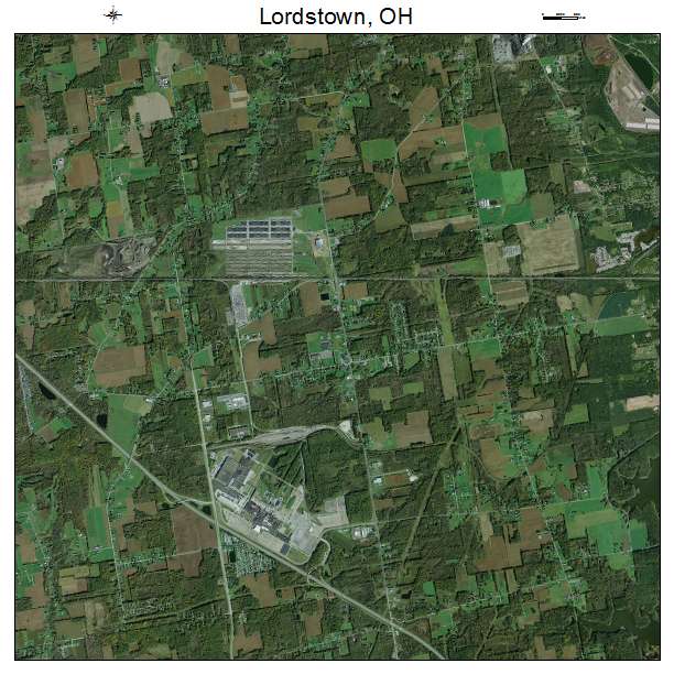 Lordstown, OH air photo map