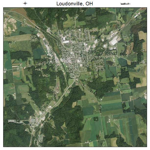Loudonville, OH air photo map
