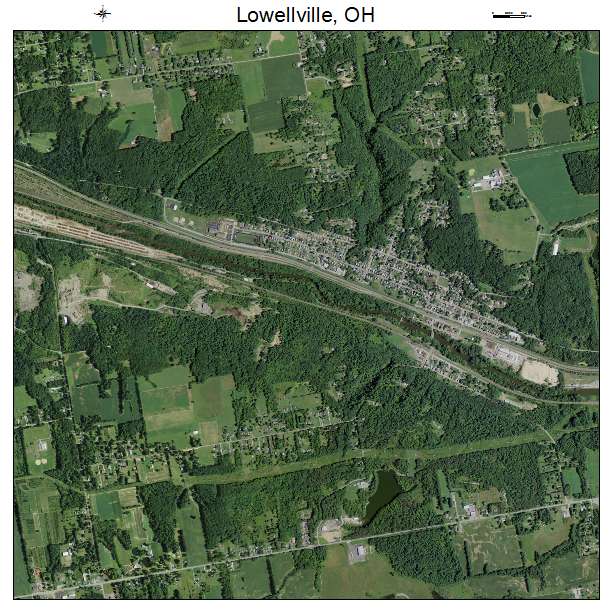 Lowellville, OH air photo map