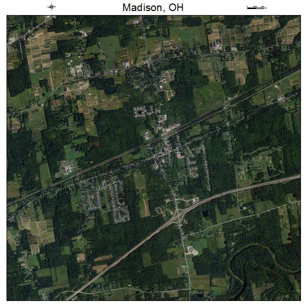 Madison, OH air photo map