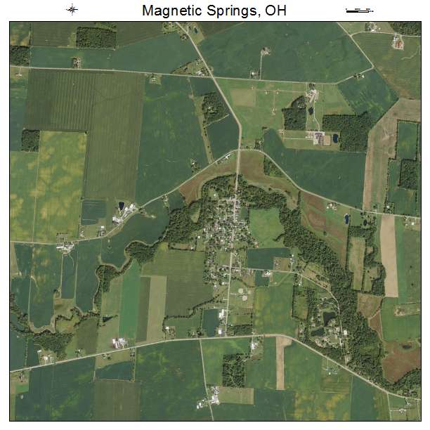 Magnetic Springs, OH air photo map