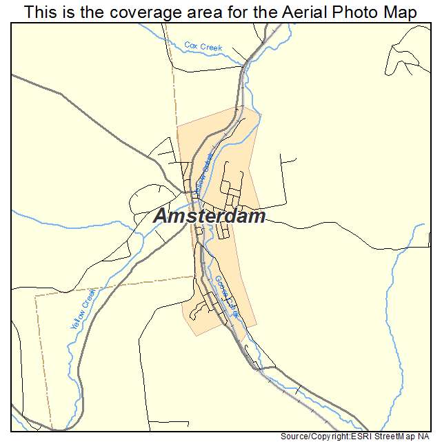 Amsterdam, OH location map 