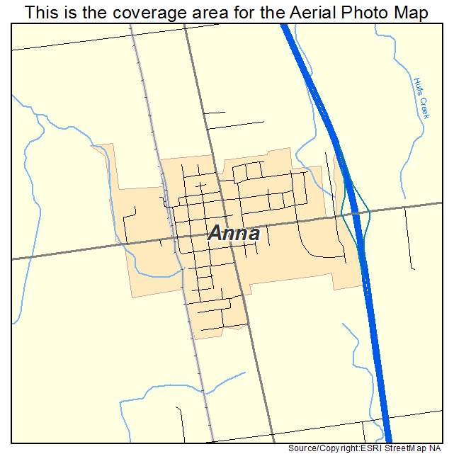 Anna, OH location map 